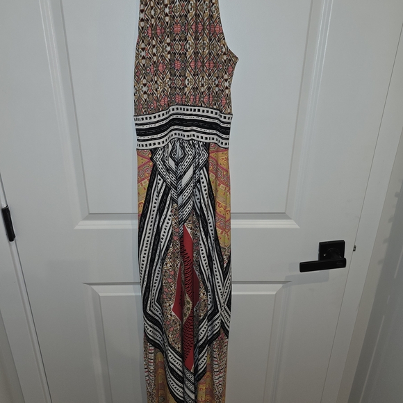 London Times Multicolor Geometric Maxi Dress - Picture 3 of 6